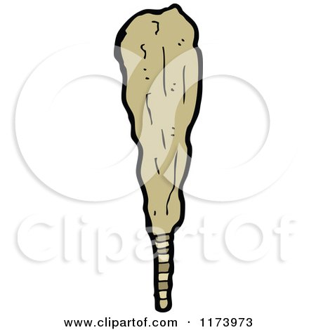 Cartoon of a Club - Royalty Free Vector Clipart by lineartestpilot