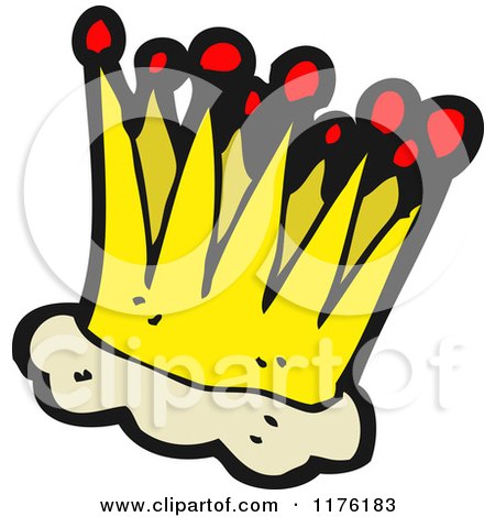 Cartoon of a Royal Crown - Royalty Free Vector Illustration by lineartestpilot