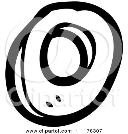 Cartoon of the Letter O - Royalty Free Vector Illustration by lineartestpilot