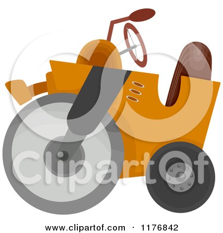 Cartoon of a Construction Road Roller - Royalty Free Vector Clipart by BNP Design Studio