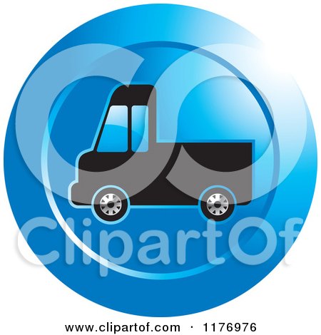Clipart of a Delivery Truck - Royalty Free Vector Illustration by Lal Perera