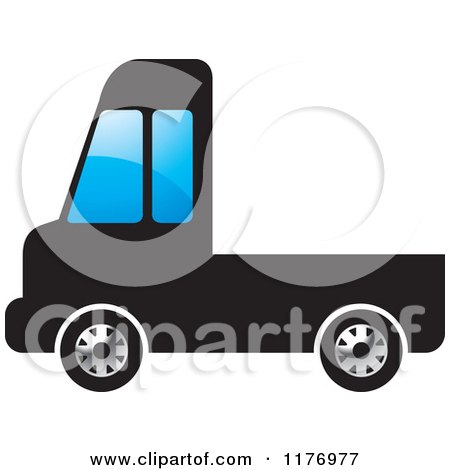 Clipart of a Delivery Truck - Royalty Free Vector Illustration by Lal Perera