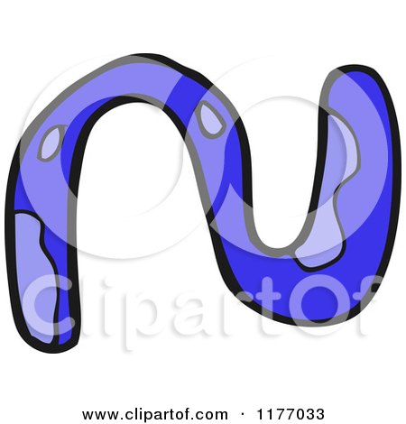 Cartoon of the Letter N - Royalty Free Vector Illustration by lineartestpilot