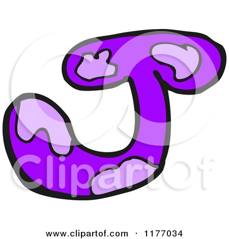 Cartoon of the Letter J - Royalty Free Vector Illustration by lineartestpilot