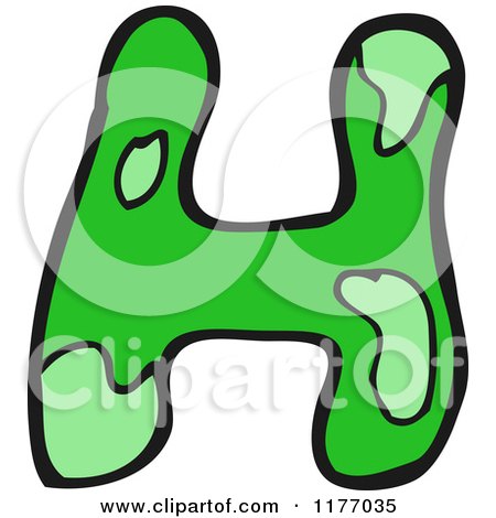 Cartoon of the Letter H - Royalty Free Vector Illustration by lineartestpilot