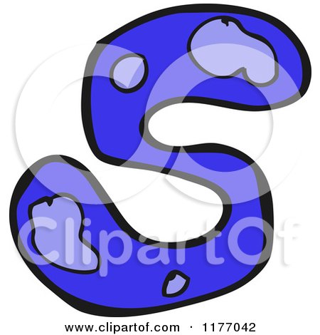 Cartoon of the Letter s - Royalty Free Vector Illustration by lineartestpilot