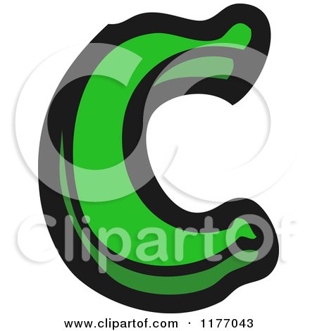 Cartoon of the Letter c - Royalty Free Vector Illustration by lineartestpilot