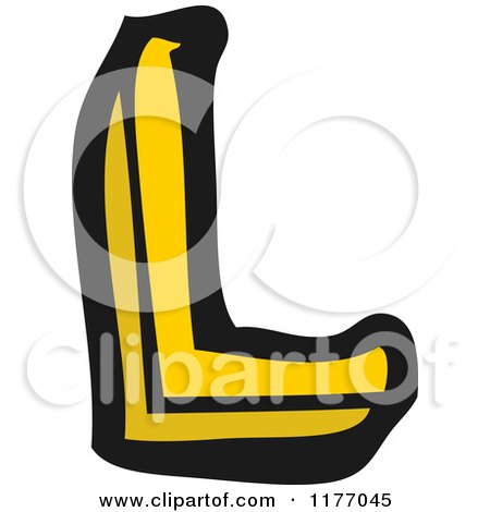 Cartoon of the Letter L - Royalty Free Vector Illustration by lineartestpilot