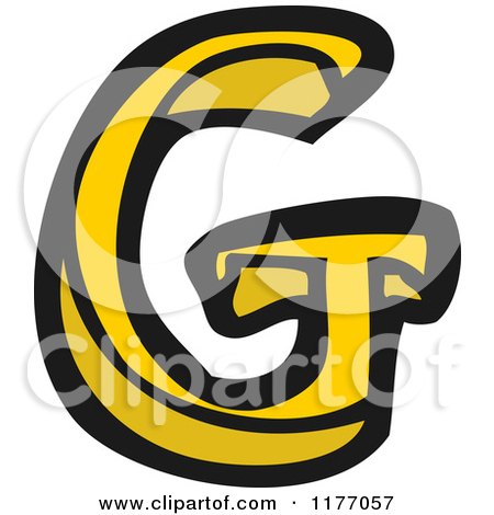 Cartoon of the Letter G - Royalty Free Vector Illustration by lineartestpilot
