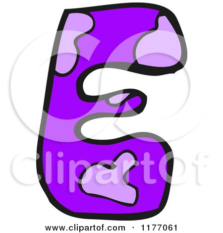 Cartoon of the Letter E - Royalty Free Vector Illustration by lineartestpilot