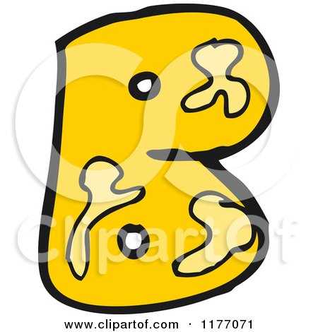 Cartoon of the Letter B - Royalty Free Vector Illustration by lineartestpilot