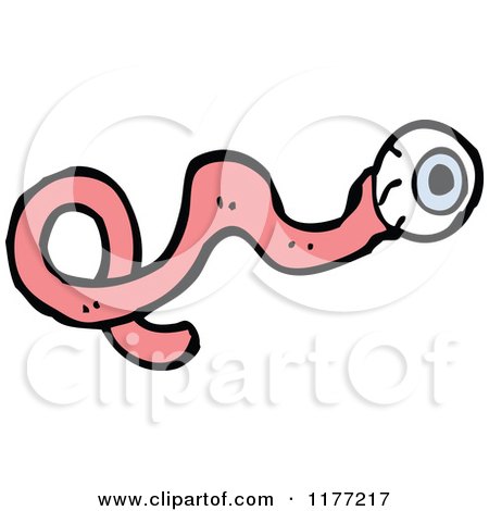 Cartoon Of An | Eyeball and Tendon - Royalty Free Vector Clipart by lineartestpilot