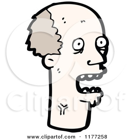 Cartoon Of A Scared Man - Royalty Free Vector Clipart by lineartestpilot