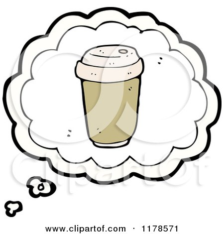 Cartoon of a Styrofoam Coffee Cup - Royalty Free Vector Illustration by lineartestpilot