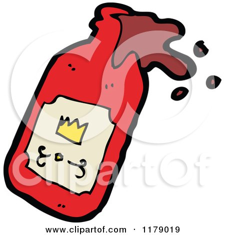 Cartoon of a Medicine Bottle - Royalty Free Vector Illustration by lineartestpilot