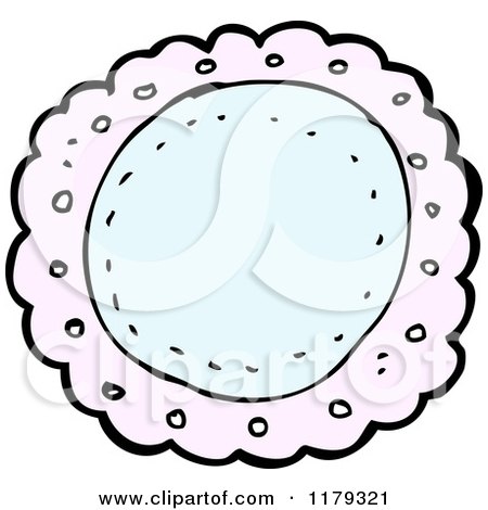 Cartoon of a Pastel Circle - Royalty Free Vector Illustration by lineartestpilot