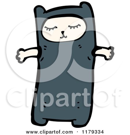 Cartoon of a Child Wearing a Cat Costume - Royalty Free Vector Illustration by lineartestpilot