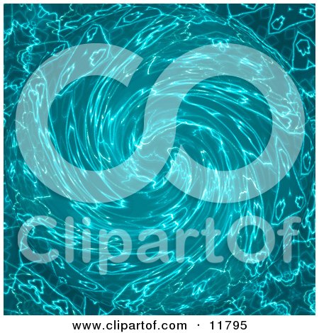 Blue Swirling Background Clipart Illustration by AtStockIllustration