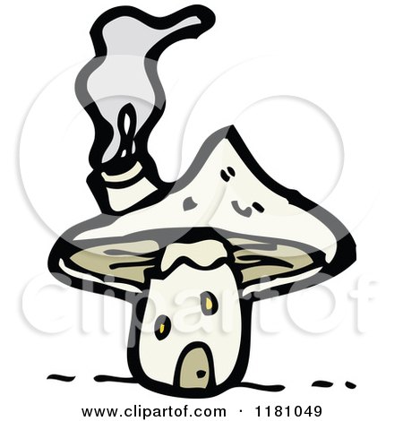 Cartoon of Toadstools - Royalty Free Vector Illustration by lineartestpilot