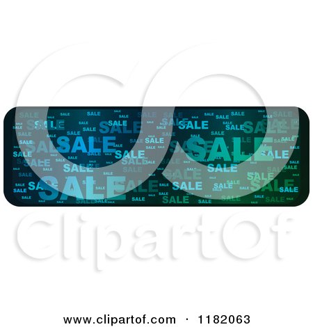 Clipart of a Gradient Blue and Green Sale Website Banner - Royalty Free Vector Illustration by Andrei Marincas