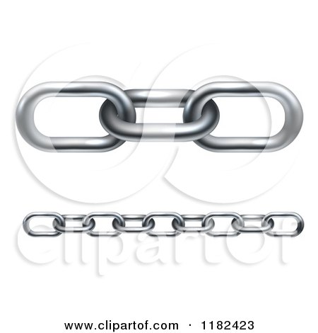 Clipart of Seamless Metal Links - Royalty Free Vector Illustration by AtStockIllustration