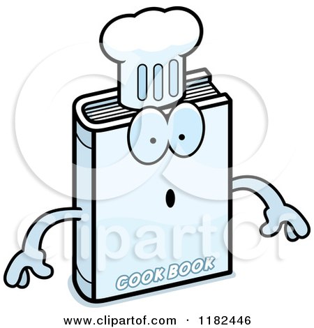 Cartoon of a Surprised Cook Book Mascot - Royalty Free Vector Clipart by Cory Thoman