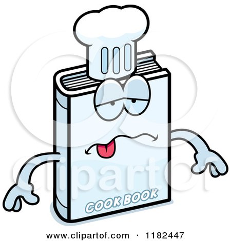 Cartoon of a Sick Cook Book Mascot - Royalty Free Vector Clipart by Cory Thoman
