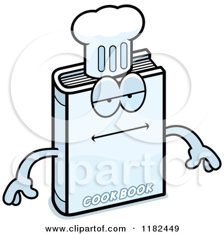 Cartoon of a Bored Cook Book Mascot - Royalty Free Vector Clipart by Cory Thoman