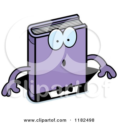 Cartoon of a Surprised Horror Vampire Book Mascot - Royalty Free Vector Clipart by Cory Thoman
