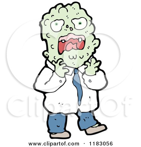 Cartoon of a Man with an Allergic Reaction - Royalty Free Vector Illustration by lineartestpilot