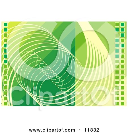 Abstract Green Technology Background Clipart Illustration by AtStockIllustration