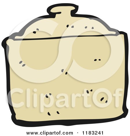 Cartoon of a Pan with a Lid - Royalty Free Vector Illustration by lineartestpilot