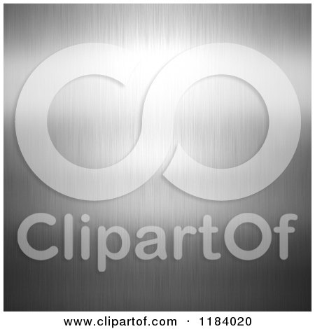 Clipart of a Shiny 3d Brushed Metal Background - Royalty Free CGI Illustration by KJ Pargeter