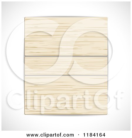 Clipart of a Wooden Panel on Shading - Royalty Free Vector Illustration by elaineitalia
