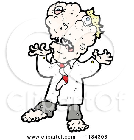 Cartoon of a Man with Allergic Reaction - Royalty Free Vector Illustration by lineartestpilot