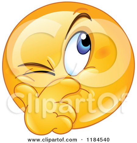 Cartoon of a Yellow Emoticon Face with a Suspecting Expression - Royalty Free Vector Clipart by yayayoyo
