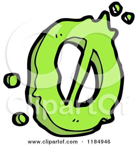 Cartoon of the Number 0 - Royalty Free Vector Illustration by lineartestpilot