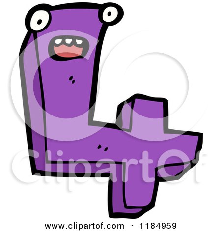 Cartoon of the Number 4 - Royalty Free Vector Illustration by lineartestpilot