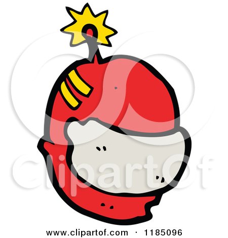 Cartoon of a Spaceman's Helmut - Royalty Free Vector Illustration by lineartestpilot