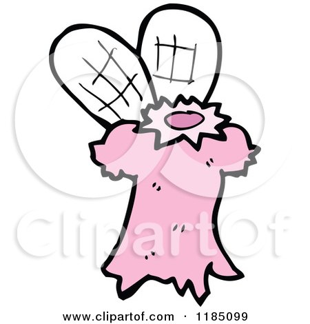 Cartoon of a Fairy Costume - Royalty Free Vector Illustration by lineartestpilot