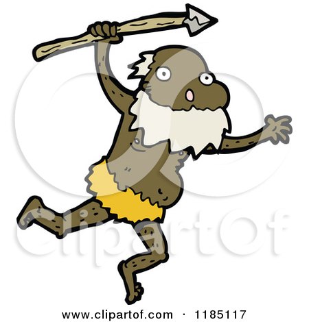 Cartoon of a Aborigine - Royalty Free Vector Illustration by lineartestpilot