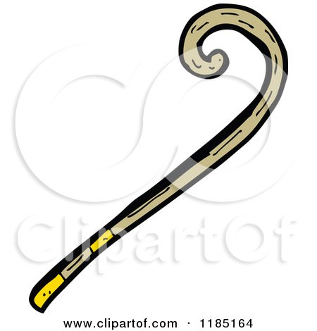 Cartoon of a Walking Stick - Royalty Free Vector Illustration by lineartestpilot