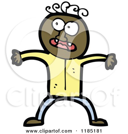 Cartoon of a Silly Man - Royalty Free Vector Illustration by lineartestpilot