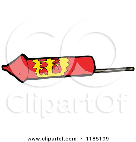Cartoon of a Rocket - Royalty Free Vector Illustration by lineartestpilot