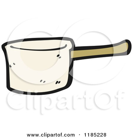 Cartoon of a Pan - Royalty Free Vector Illustration by lineartestpilot