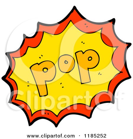 Cartoon of the Word Pop - Royalty Free Vector Illustration by lineartestpilot