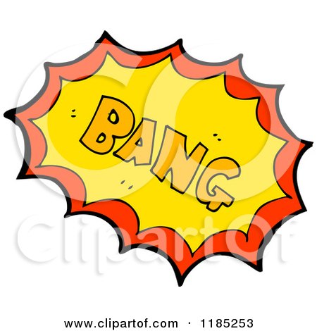 Cartoon of the Word Bang - Royalty Free Vector Illustration by lineartestpilot