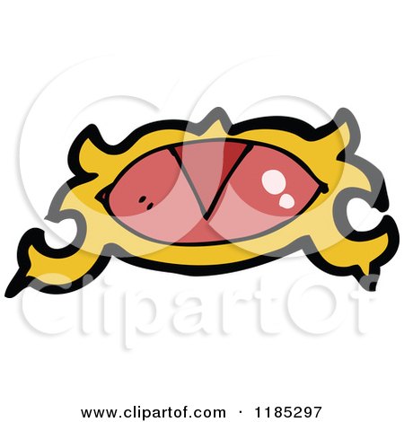 Cartoon of a Mistic Eye - Royalty Free Vector Illustration by lineartestpilot