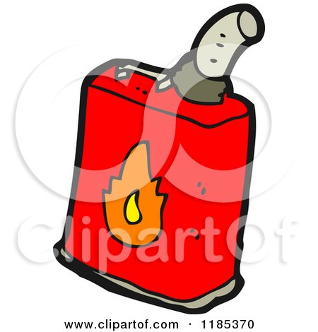 Cartoon of a Gas Can - Royalty Free Vector Illustration by lineartestpilot