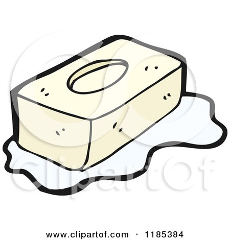 Cartoon of a Box of Kleenex - Royalty Free Vector Illustration by lineartestpilot